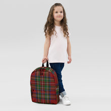 Load image into Gallery viewer, ROYAL RED TARTAN PLAID Backpack