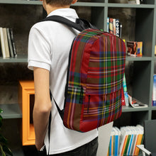 Load image into Gallery viewer, ROYAL RED TARTAN PLAID Backpack