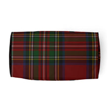 Load image into Gallery viewer, ROYAL RED TARTAN PLAID Duffle bag
