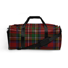 Load image into Gallery viewer, ROYAL RED TARTAN PLAID Duffle bag