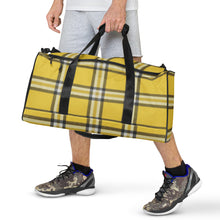 Load image into Gallery viewer, YELLOW TARTAN PLAID Duffle bag