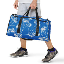 Load image into Gallery viewer, BLUE AND WHITE FLORAL Duffle bag