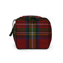 Load image into Gallery viewer, ROYAL RED TARTAN PLAID Duffle bag