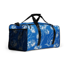 Load image into Gallery viewer, BLUE AND WHITE FLORAL Duffle bag