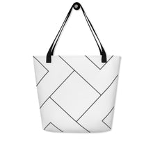 Load image into Gallery viewer, MODERN LINES All-Over Print Large Tote Bag