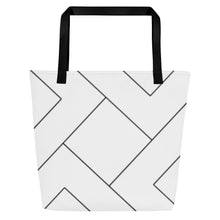 Load image into Gallery viewer, MODERN LINES All-Over Print Large Tote Bag