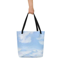 Load image into Gallery viewer, BLUE SKIES All-Over Print Large Tote Bag