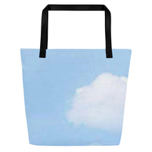 Load image into Gallery viewer, BLUE SKIES All-Over Print Large Tote Bag