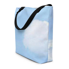 Load image into Gallery viewer, BLUE SKIES All-Over Print Large Tote Bag