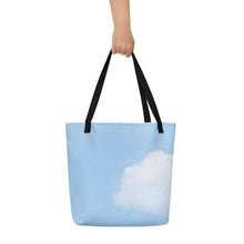 Load image into Gallery viewer, BLUE SKIES All-Over Print Large Tote Bag