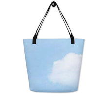 Load image into Gallery viewer, BLUE SKIES All-Over Print Large Tote Bag