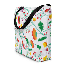 Load image into Gallery viewer, FIELD OF FLOWERS All-Over Print Large Tote Bag