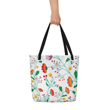 Load image into Gallery viewer, FIELD OF FLOWERS All-Over Print Large Tote Bag