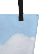 Load image into Gallery viewer, BLUE SKIES All-Over Print Large Tote Bag