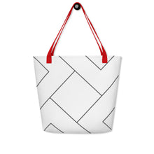 Load image into Gallery viewer, MODERN LINES All-Over Print Large Tote Bag