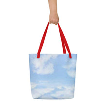 Load image into Gallery viewer, BLUE SKIES All-Over Print Large Tote Bag