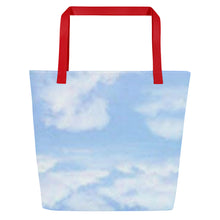 Load image into Gallery viewer, BLUE SKIES All-Over Print Large Tote Bag