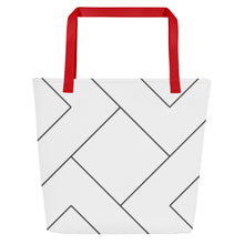 Load image into Gallery viewer, MODERN LINES All-Over Print Large Tote Bag