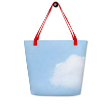 Load image into Gallery viewer, BLUE SKIES All-Over Print Large Tote Bag