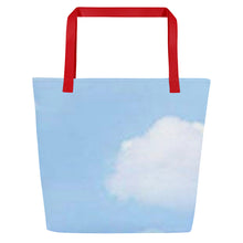 Load image into Gallery viewer, BLUE SKIES All-Over Print Large Tote Bag