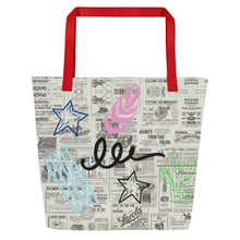 Load image into Gallery viewer, GRAFFITI All-Over Print Large Tote Bag