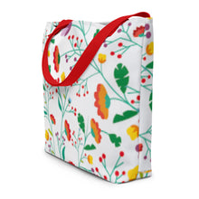 Load image into Gallery viewer, FIELD OF FLOWERS All-Over Print Large Tote Bag