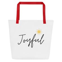Load image into Gallery viewer, JOYFUL All-Over Print Large Tote Bag