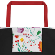 Load image into Gallery viewer, FIELD OF FLOWERS All-Over Print Large Tote Bag
