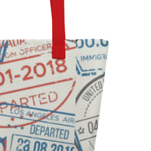 Load image into Gallery viewer, TRAVEL All-Over Print Large Tote Bag