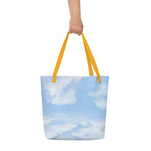 Load image into Gallery viewer, BLUE SKIES All-Over Print Large Tote Bag