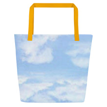 Load image into Gallery viewer, BLUE SKIES All-Over Print Large Tote Bag