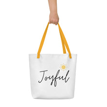 Load image into Gallery viewer, JOYFUL All-Over Print Large Tote Bag