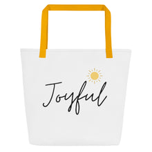 Load image into Gallery viewer, JOYFUL All-Over Print Large Tote Bag