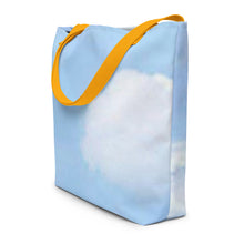 Load image into Gallery viewer, BLUE SKIES All-Over Print Large Tote Bag