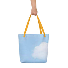 Load image into Gallery viewer, BLUE SKIES All-Over Print Large Tote Bag