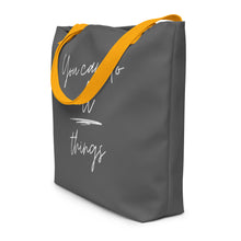 Load image into Gallery viewer, YOU CAN DO ALL THINGS All-Over Print Large Tote Bag