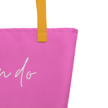 Load image into Gallery viewer, YOU CAN DO ALL THINGS All-Over Print Large Tote Bag