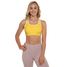Load image into Gallery viewer, GOLD STARS Padded Sports Bra