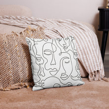 Load image into Gallery viewer, Modern Faces Pillow