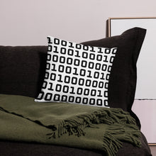 Load image into Gallery viewer, Code Black And White Modern Pillow