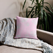 Load image into Gallery viewer, COASTAL Pink Floral Pillow