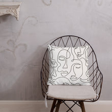 Load image into Gallery viewer, Modern Faces Pillow