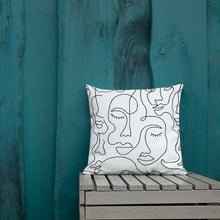 Load image into Gallery viewer, Modern Faces Pillow