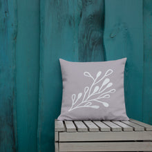 Load image into Gallery viewer, Modern Art Gray And White Fusion Pillow