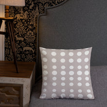 Load image into Gallery viewer, Taupe Dots Pillow