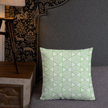 Load image into Gallery viewer, Mod Geo Green Pillow
