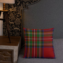 Load image into Gallery viewer, Red Tartan Pillow