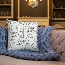 Load image into Gallery viewer, Modern Faces Pillow