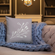 Load image into Gallery viewer, Modern Art Gray And White Fusion Pillow