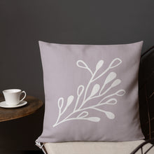 Load image into Gallery viewer, Modern Art Gray And White Fusion Pillow